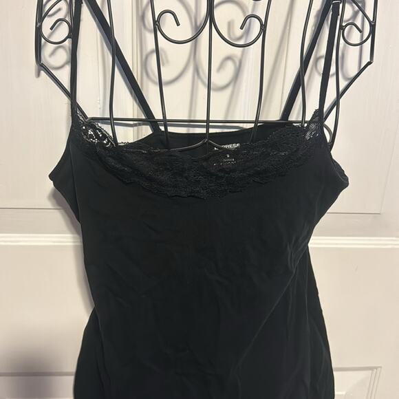 Express Black Bra Cami with lace trim M - Picture 2 of 4